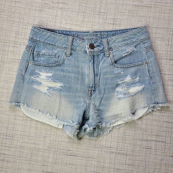 American Eagle AEO‎ Hi-Rise Festival Short Shorts 4 - Picture 1 of 9